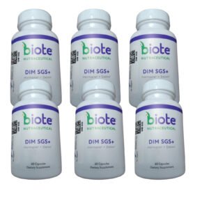 6 Pack Biote Nutraceuticals DIM SGS+ Hormone & Detox Support 60 Capsules 5/2026
