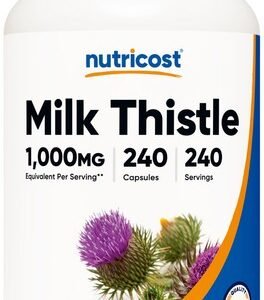 Nutricost Milk Thistle 250mg (1000mg Equivalent), 240 Vegetarian Capsules