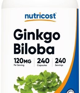 Nutricost Ginkgo Biloba Extract 120mg, 240 Capsules - Gluten Free & Non-GMO