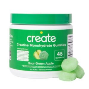Create Wellness Creatine Monohydrate Sports Nutrition Supplements Gummies 8oz/45