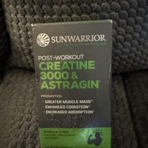 Sunwarrior Post-Workout Creatine 3000 & Astragin 120 Vegan Capsules 02/2027