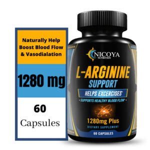 L-Arginine, Nitric Oxide Pre Workout Booster Muscle Building & Energy Supplement