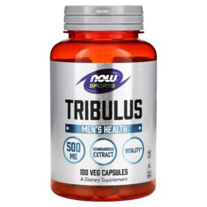Now Sports TRIBULUS Men's Health 500mg Supplement 100 Capsules *EXP 2029*