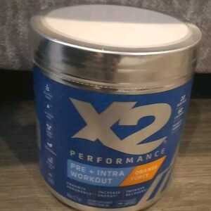 X 2 Performance ORANGE Clean Pre Workout Intra Powder NO: GLUTEN/LACTOSE/DAIRY