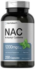 NAC N Acetyl Cysteine 1200mg | 250 Caplets | Non-GMO, Gluten Free | by Horbaach