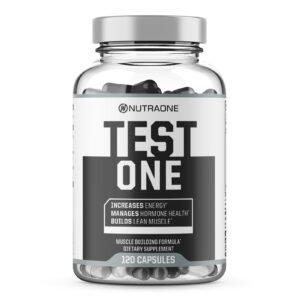 NUTRAONE NUTRITION TEST ONE Lean Muscle Mass Building Energy Stamina 120 Caps