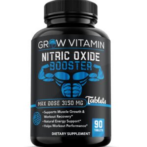 Nitric Oxide L-Arginine Pre Workout+Testosterone Booster,Multivitamin Men's,Test