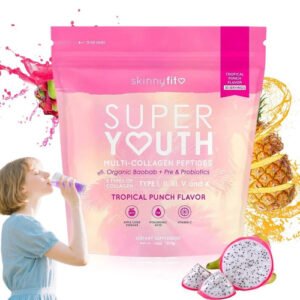 Fit Super Youth Peptides Tropical Punch Flavor Multi-Collagen Supplements