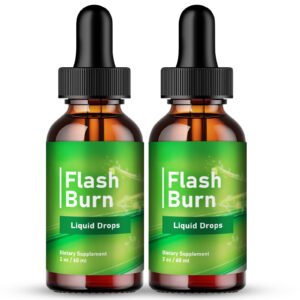 (2 Pack) Flash Burn Weight Loss Drops, FlashBurn for Fitness & Lasting Energy