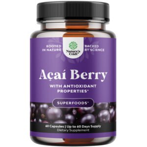 Acai Berry Antioxidant Support Weight Loss Supplement for Women and Men 60ct