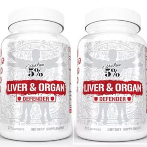 [ 2 Pack ] 5% Nutrition Rich Piana LIVER AND ORGAN DEFENDER 270 Caps PCT Support