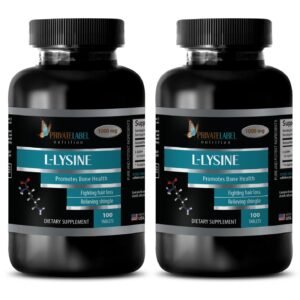 fat loss - L-LYSINE 1000mg 2 Bot 200 Tabs - weight loss accessories muscle build