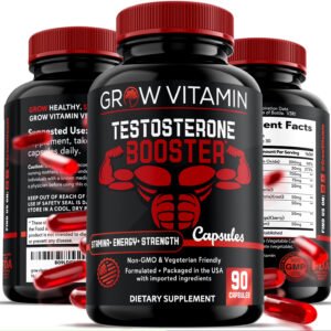 Grow Vitamin Testosterone Booster, Stamina-Energy-Strength