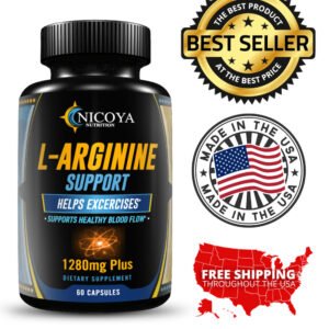 NitricOxide L-Arginine 1331mg Pre-workout RECOVERY Booster, Blood Flow & Stamina