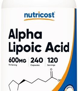 Nutricost Alpha Lipoic Acid - 600mg Per Serving - 240 Capsules