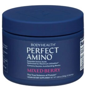 Bodyhealth Perfect Amino Essential Amino Acid Powder, 4.6 oz (20 servings) Berry