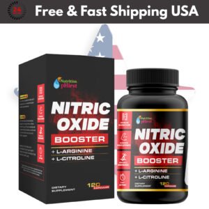 Nitric Oxide Booster Supplement - L-Arginine, L-Citrulline 1500mg - 120 Capsules