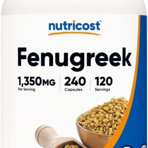 Nutricost Fenugreek Seed 675mg, 240 Capsules - Gluten Free & Non-GMO