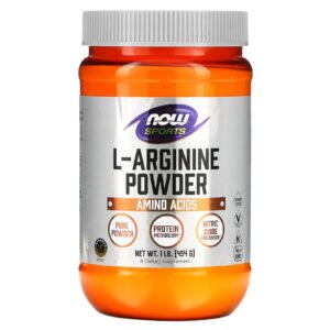 Now Foods Sports L-Arginine Powder 1 lb 454 g GMP Quality Assured