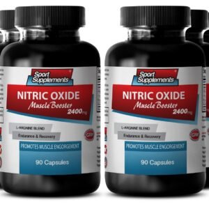 Nitric Oxide Muscle Booster 2400mg - Pre & Post Work-Out Formula Piils 6B