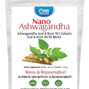 One Planet Nutrition Nano Ashwagandha Root & Leaf Powder - 8 oz (227 Servings)