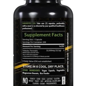 Healthfare Tribulus Terrestris 32,500mg 200 Caps High Potency Herbal Supplements