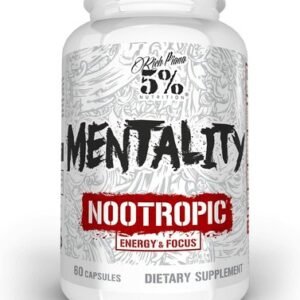 5% Nutrition Rich Piana | Mentality 60 Capsules NOOTROPIC BLEND Legendary Series