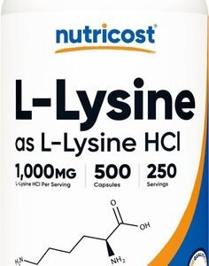 fat loss - L-LYSINE 1000mg 2 Bot 200 Tabs - weight loss accessories muscle build