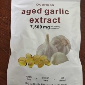 Odorless Aged Garlic Extract, 300 Softgels (250 mg per Softgel)