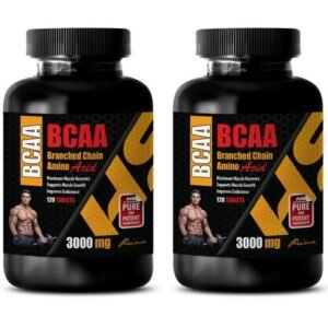 athletic enhancement - BCAA 3000MG - bcaa leucine isoleucine valine 2 BOTTLE