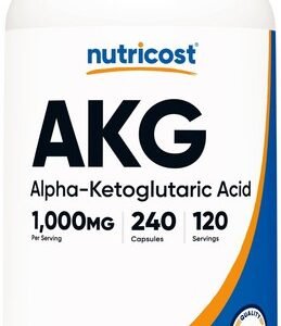 Nutricost AKG Alpha Ketoglutaric Acid Supplement 1,000 mg, 240 Capsules