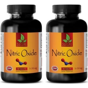 Sports Supplements - NITRIC OXIDE 3150mg - male stamina pills - 2 Bot 180 Tablet