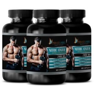 Nitric Oxide 2400mg - Extreme Strength - Endurance - Recovery. Lean Muscle (3 B)