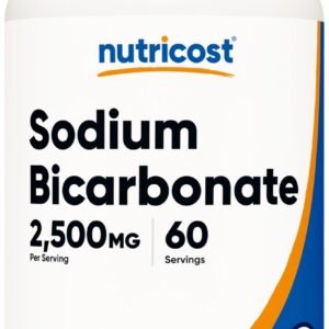 Nutricost Sodium Bicarbonate (2,500mg) 120 Capsules - GMO-free, Gluten Free