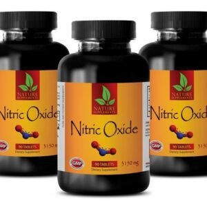 Fat Burner - NITRIC OXIDE 3150mg - amino acids energy - muscle gain - 3 Bottles