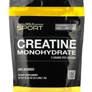 Sport, Creatine Monohydrate, Unflavored, 2.2 lbs (1 kg)