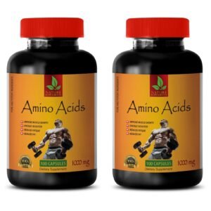 amino acid capsules - AMINO ACIDS 1000mg - sport supplements - 2 Bottles