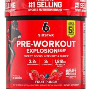 Pre-Workout Explosion 2.0, Fruit Punch, 9.52 oz (270 g)