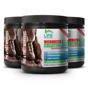 muscle pump supplement MICRONIZED CREATINE 300G retain water weight 3C