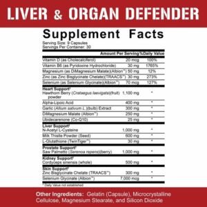 5% Nutrition Rich Piana | Liver & Organ Defender 270 Capsules LEGENDARY SERIES