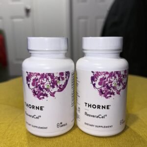 (2) THORNE ResveraCel Dietary Supplement - 60 Capsules - Exp: 06/27 New /Sealed