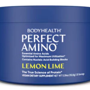 Bodyhealth Perfect Amino (20 Servings) Essential Amino Acid Powder, 4.6 oz Lemon