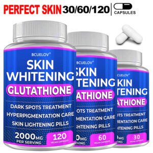 Glutathione 2000mg-natural Antioxidant, Anti-aging, Skin Whitening & SMOOTH