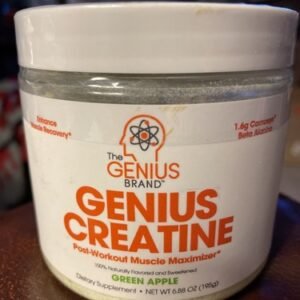 Genius Creatine Powder, Post Workout Supplement For Men and Women  Green Apple