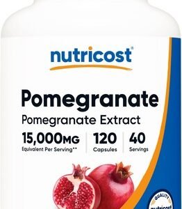 Nutricost Pomegranate Extract (15000 mg Equivalent) 120 Capsules - 40 Servings