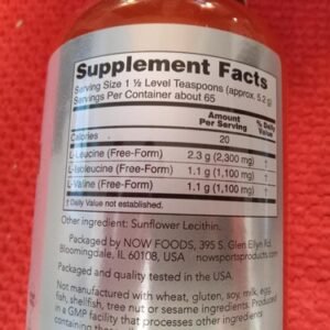 NOW Foods Branched Chain Amino Acids 12oz powder