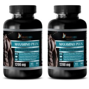 Muscle Food - MAXAMINO PLUS 1200 - Bcaa Supplement - 2 Bottles 180 Tablets