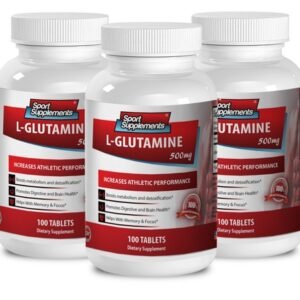 Amino Acids Power - L-GLUTAMINE 500mg - Post Workout Recovery Supplement 3B