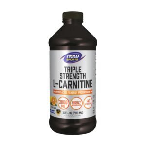 NOW Sports Nutrition, L-Carnitine Liquid, Triple Strength 3000 mg, Citrus,