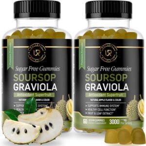 Soursop Leaves & Fruit Gummies - 2 Pack - Sugar Free - 3000mg Graviola Extract